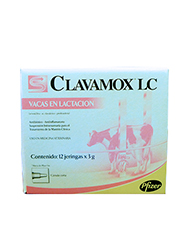 Clavamox LC pomo (Lactancia) caja x 12 unid.