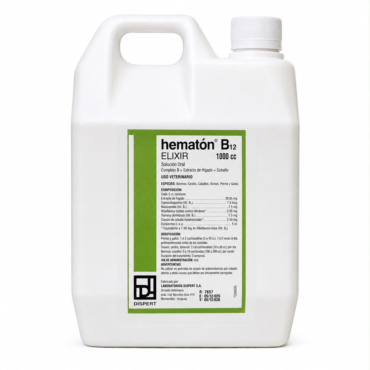 Hemat�n B12 de 1000 cc. Oral