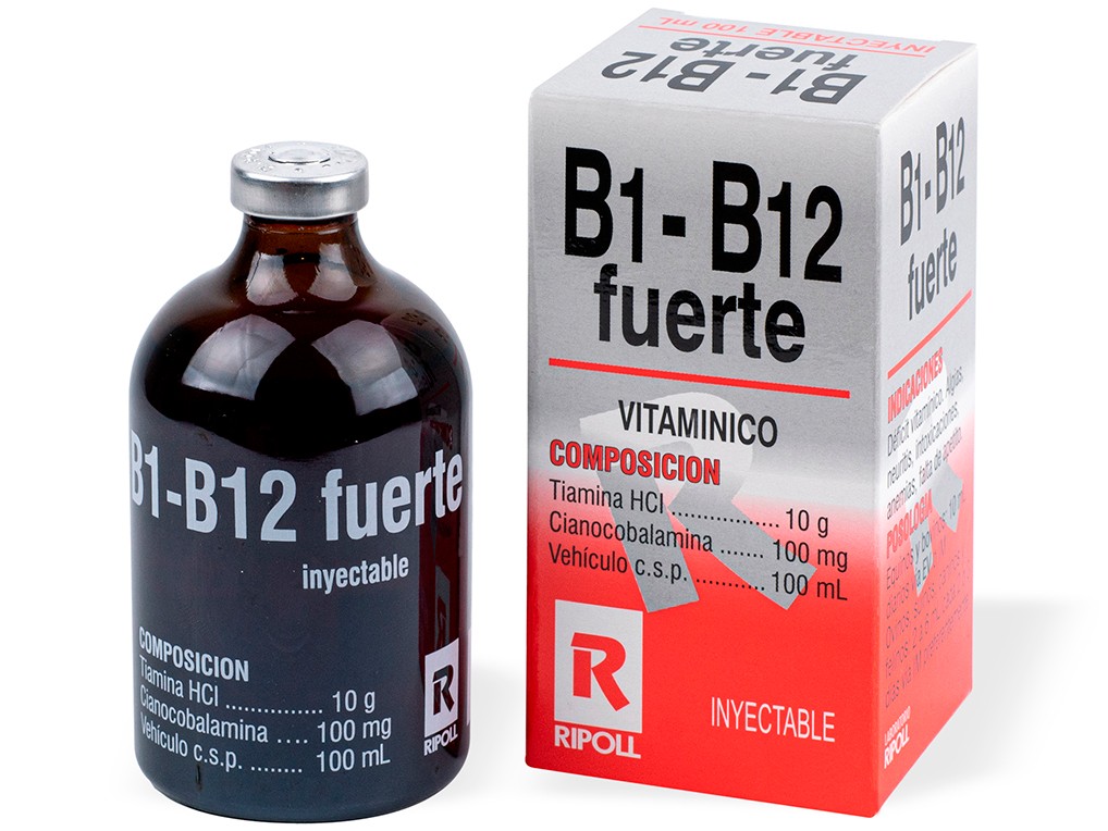 Vitamina B1+B12 Fuerte x 50 ml. RIPOLL