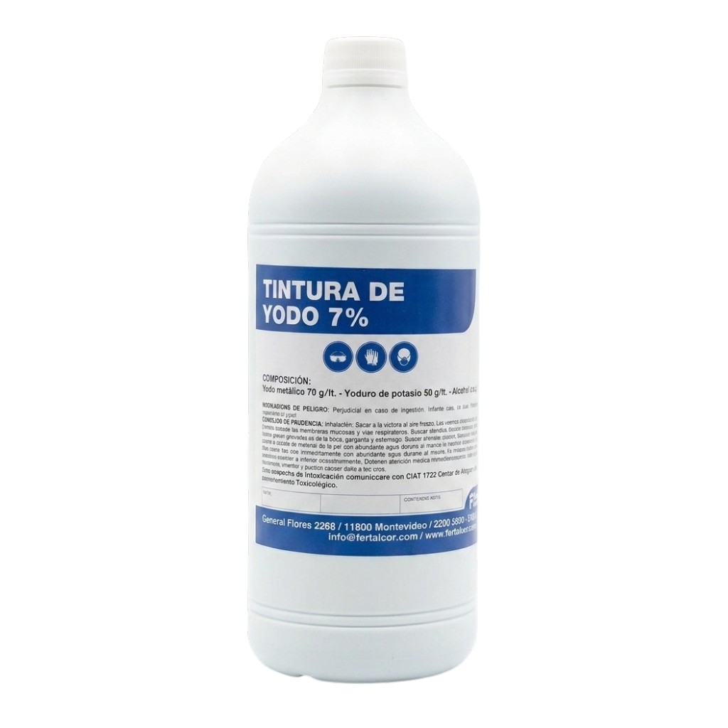Tintura de Iodo al 7% 1 litro