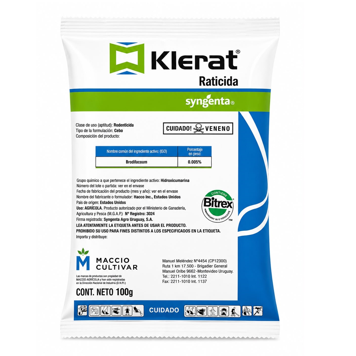 Klerat x 100 grs.