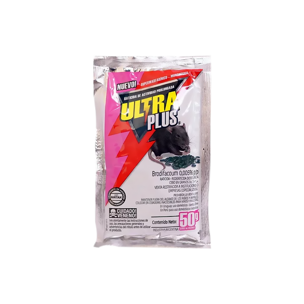 Raticida ULTRA plus x 50 grs.