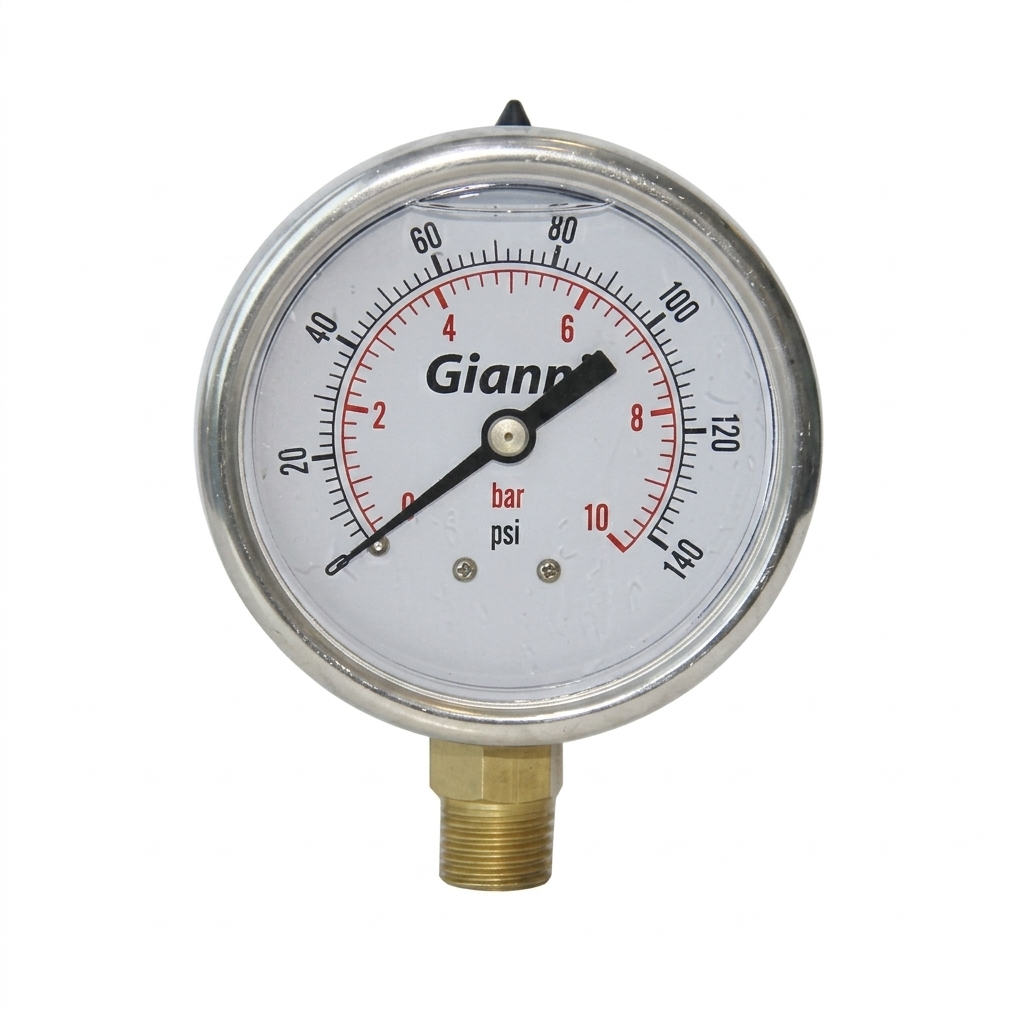 GIA/Manometro inoxidable c/glic. 63mm (10BAR)