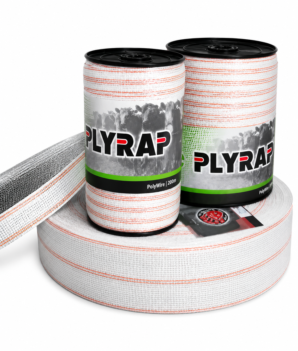 Cinta para el�ctrico PLYRAP electrop. 15 mm x 200 mt.
