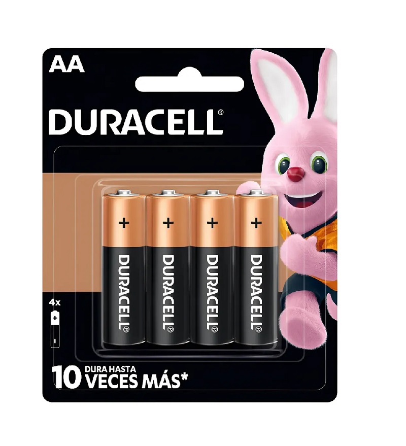 Pilas chicas AA x 4 DURACELL
