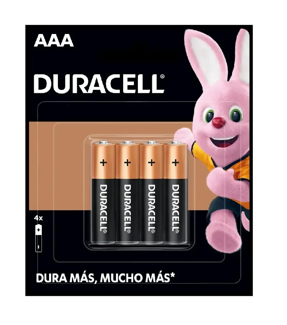 Pilas chicas AAA x 4 DURACELL