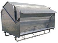 Comedero autoconsumo galvanizado (2.5Ton.) desarmable c/patin