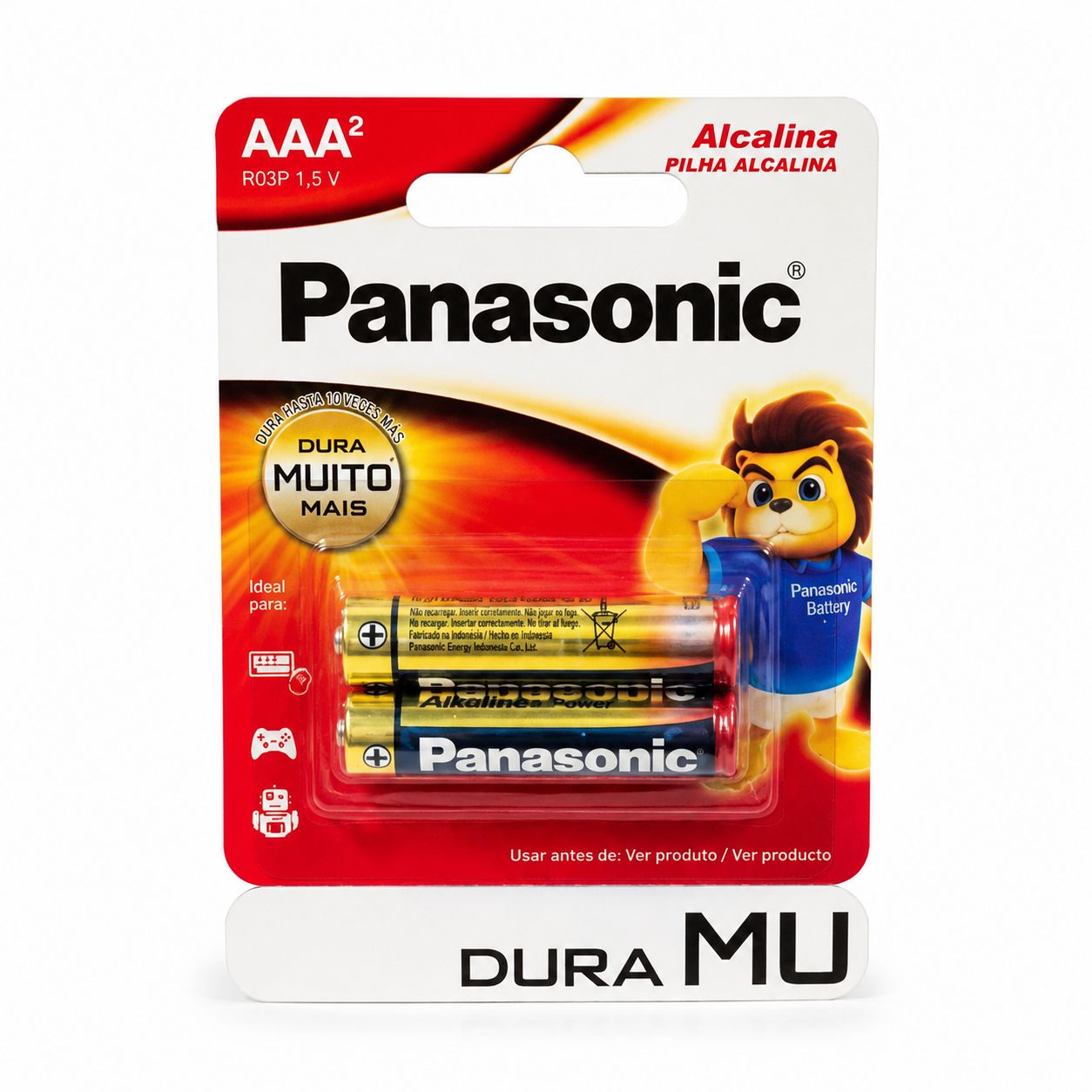 Pilas PANASONIC chicas alcalinas AAA x 2 unids.