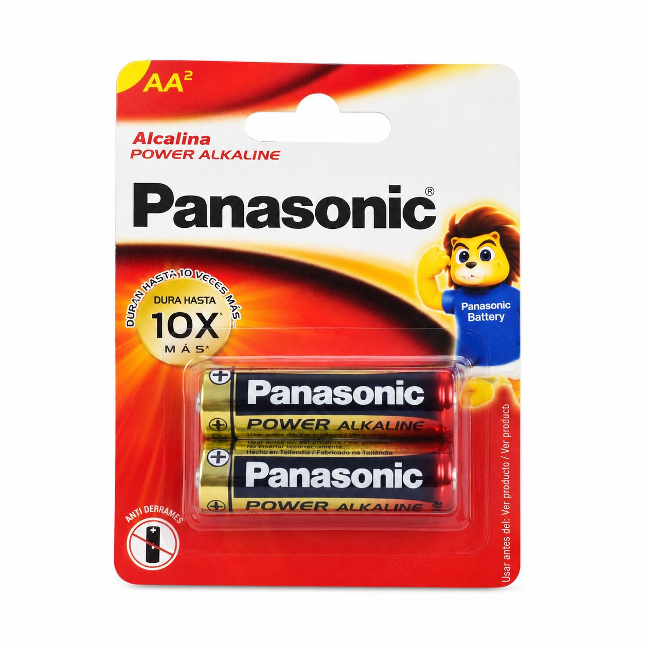 Pilas PANASONIC chicas alcalinas AA x 2 unids.