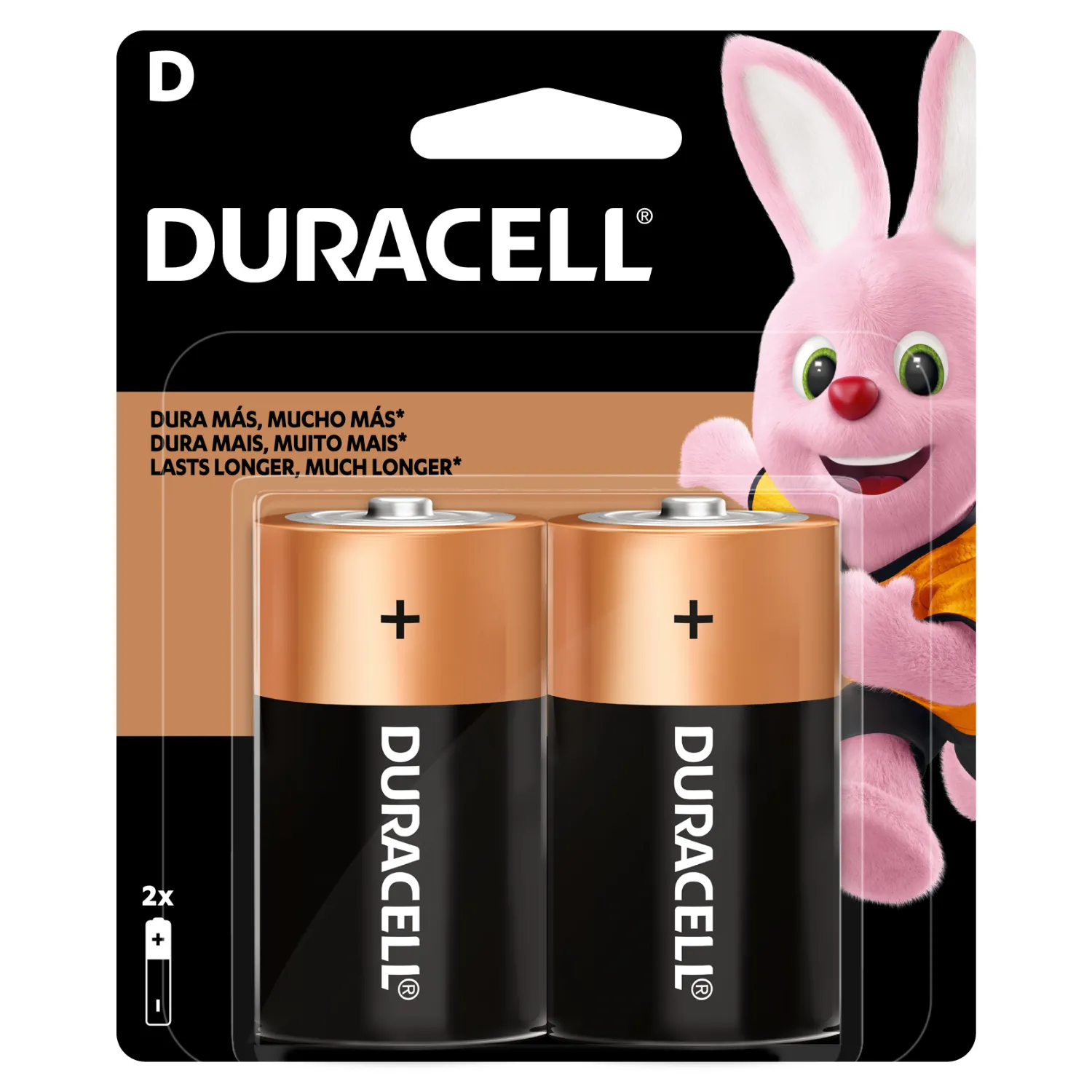 Pilas grandes D x 2 DURACELL