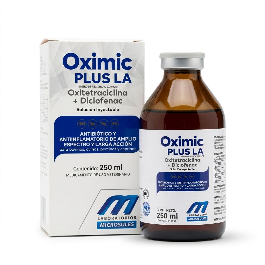 Oximic plus LA 20% MICROSULES 250 cc