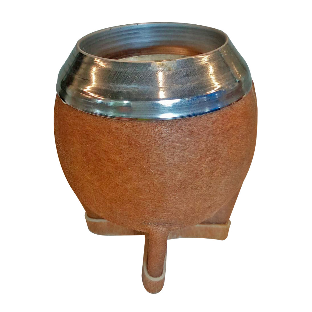 Mate forrado cuero crudo torpedo acero