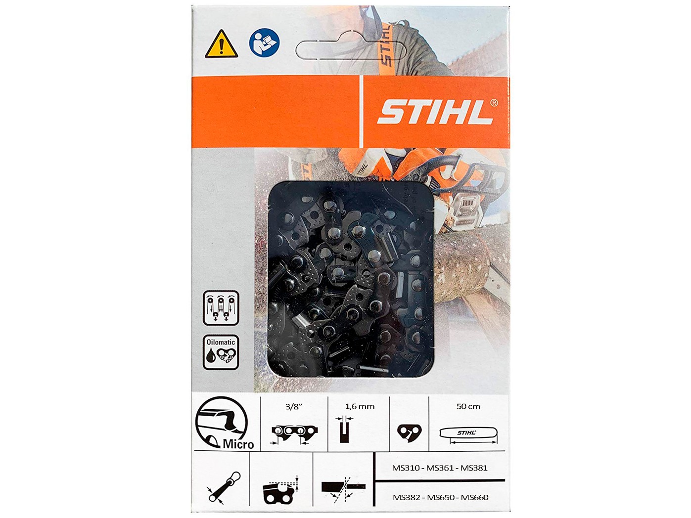 RM/STIHL Cadena 3/8-1.6 42D (MS381/660)