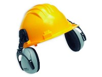 Casco de seguridad amarillo CLIMAX c/prot.audit.