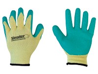 Guantes jardinero SLENDER s/costura latex verde T10