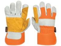 Guantes cuero/jean TRUPER GU-TECA R reforzados