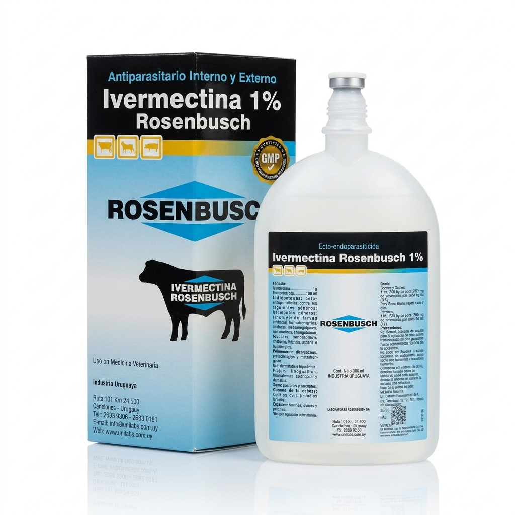 Ivermectina 1% x  500ml. Rosenbusch