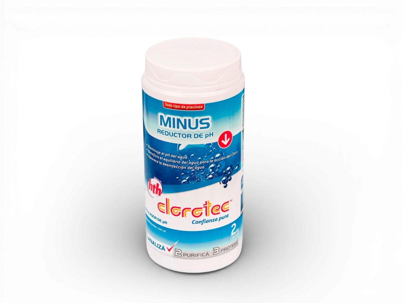 CLOROTEC Reductor PH solido MINUS x 2 kgs