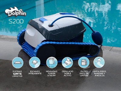 Robot Limpia Piscinas Dolphin S200 – Hidroplat