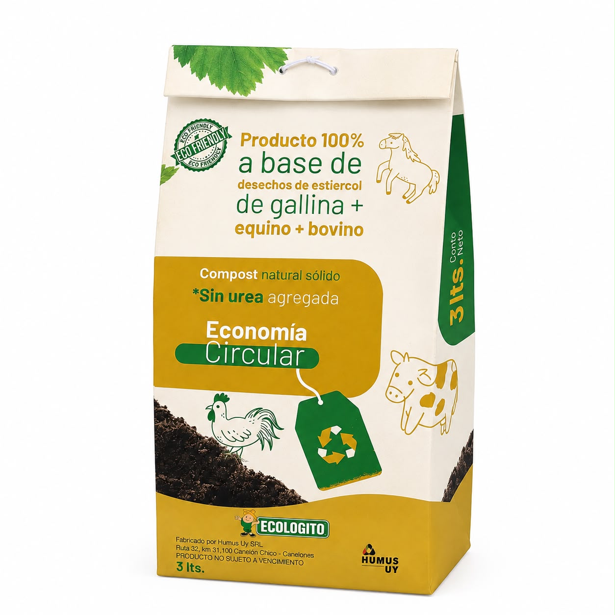 Compost org�nico x  3 lts.