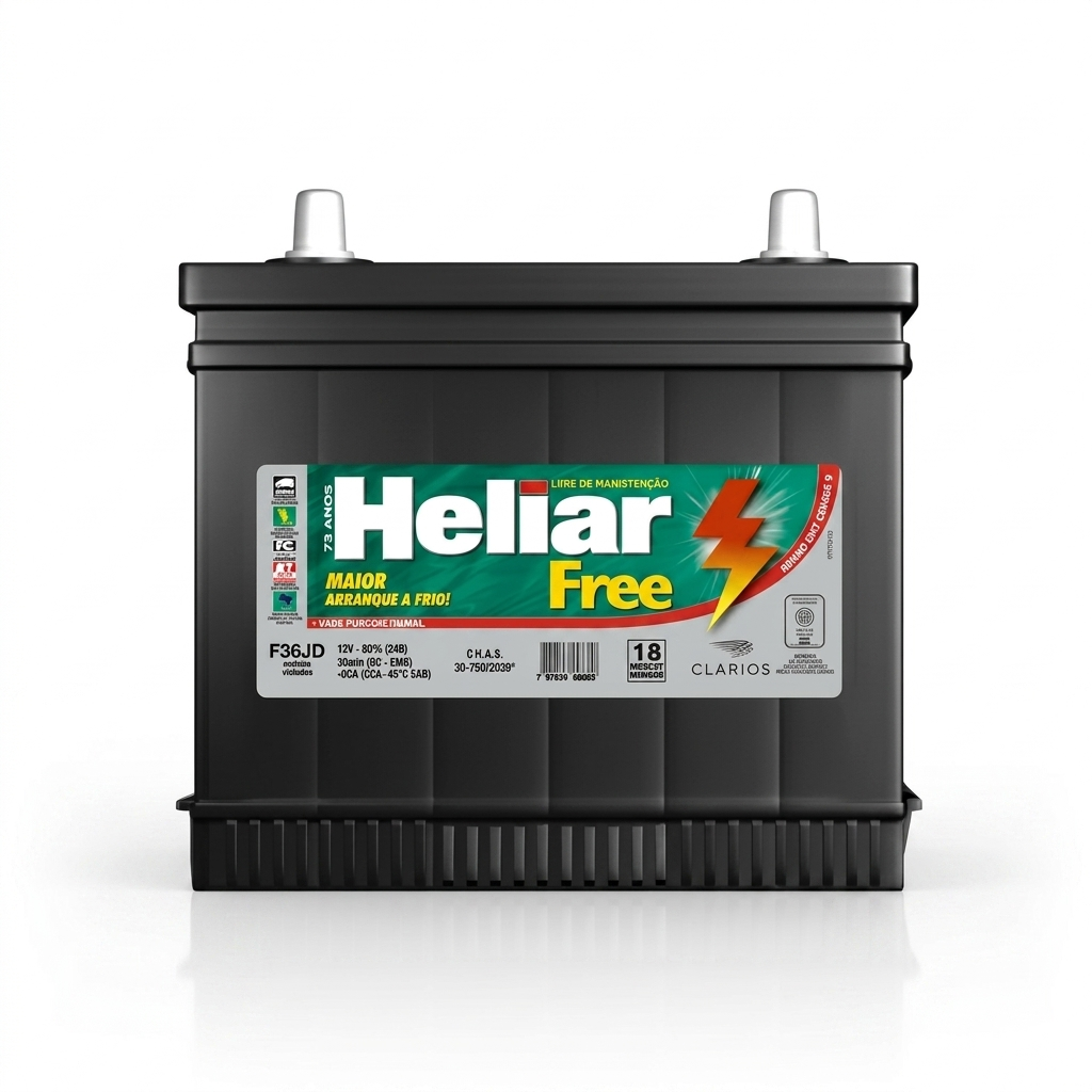 Bater�a HELIAR NS40L 12V/65A