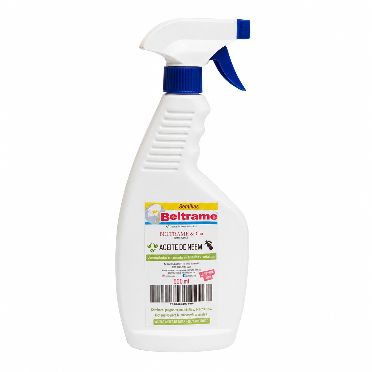 Repelente Oleo de Neem con pulverizador x 500 ml