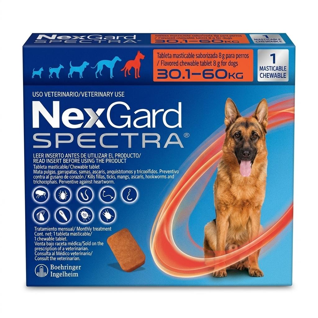 Nexgard SPECTRA XL para perros (30 a 60 kgs.)