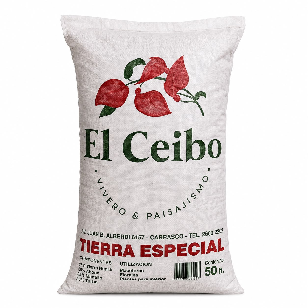 Tierra especial EL CEIBO x 50 lts.