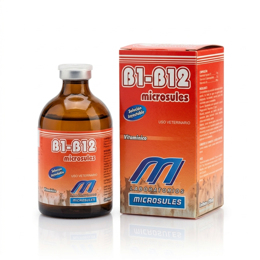 Vitamina B1+B12 Fuerte x 100 ml. MICROSULES