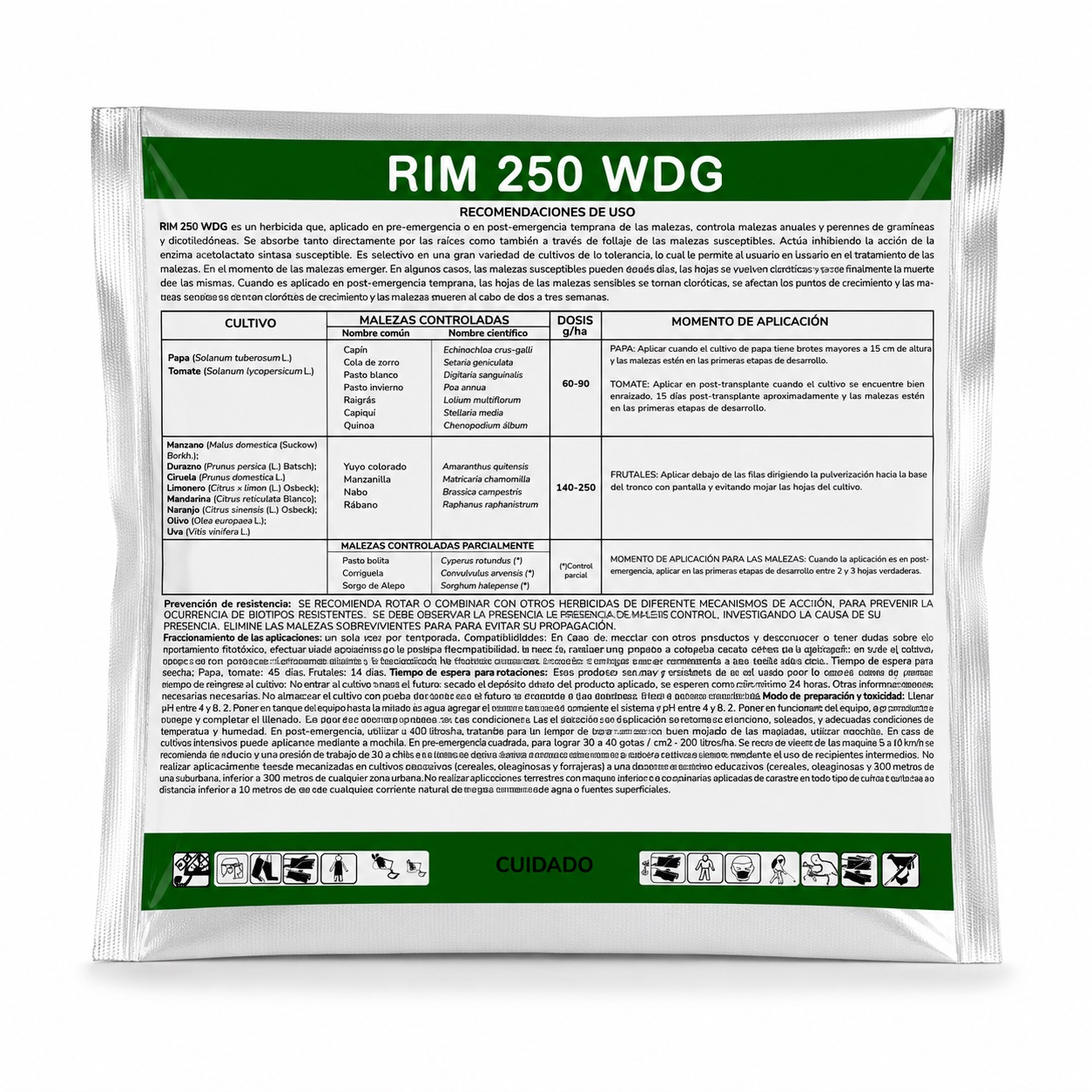 Rimsulfuron RIM 250 WDG 250 gramos
