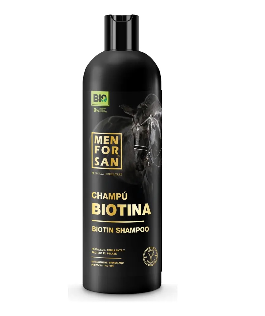 Shampoo natural con biotina para caballo x 1lt. (4372)