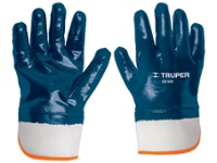 Guantes nitrilo puo de lona azul TRUPER GU-845