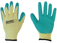 Guantes jardinero SLENDER sin costura latex verde T.11