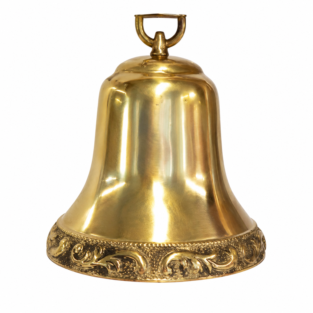 Campana EFEKA de bronce floreada