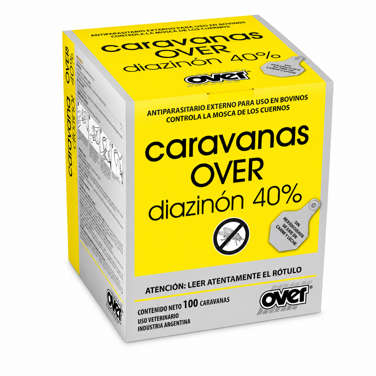 Caravanas Over diazinon 40% 20 unidades