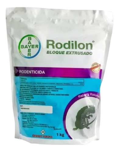 Raticida RODILON bloque extrusado x 1 kg.