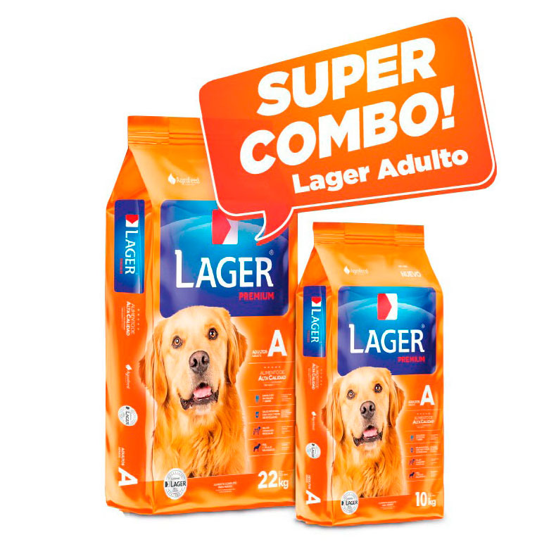 Racin LAGER Adulto COMBO 22 + 10 kgs.