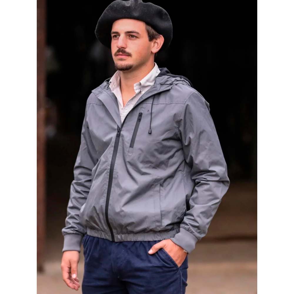 Campera DEYUNTAS rompeviento gris