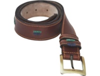 Cinturon de cuero con presilla bordada