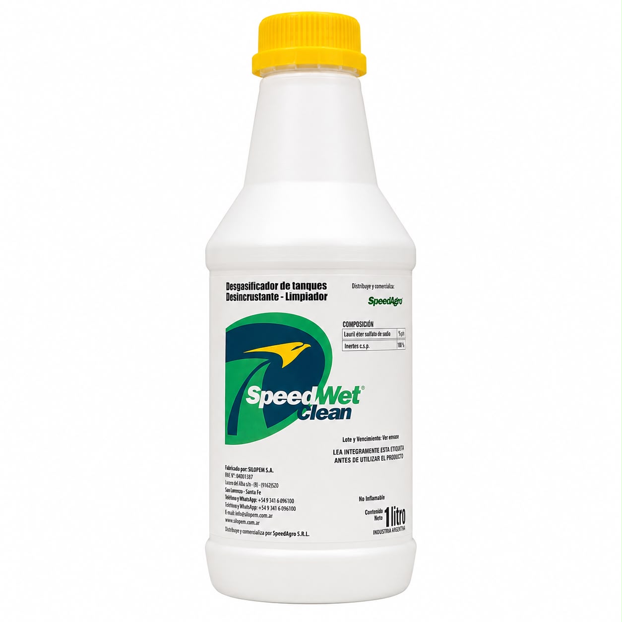 Limpiador de tanques SpeedWet Clean 1 litro (Amarillo)
