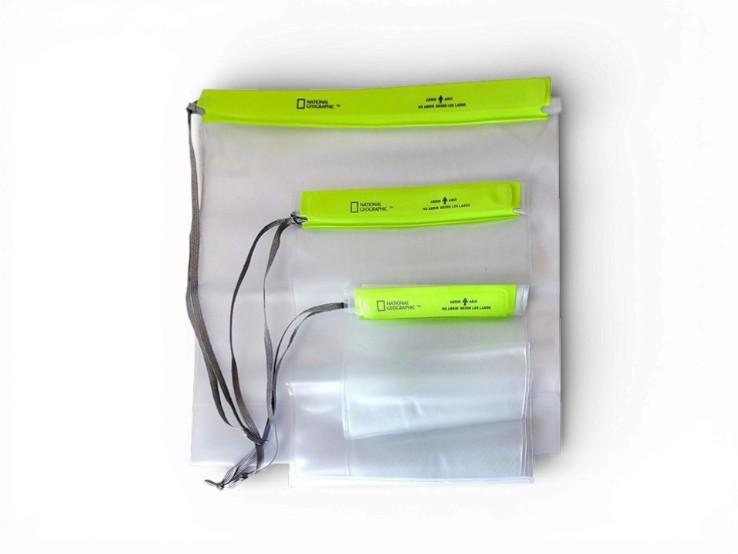 Sobre impermeable NATIONAL GEOGRAPHIC  x 3 unidades S-M-L (ONG4001)