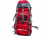 Mochila SAFARI de camping 65 litros roja (BP65)