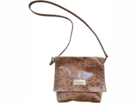 FOGLIA Cartera Dany con tapa marron laguna