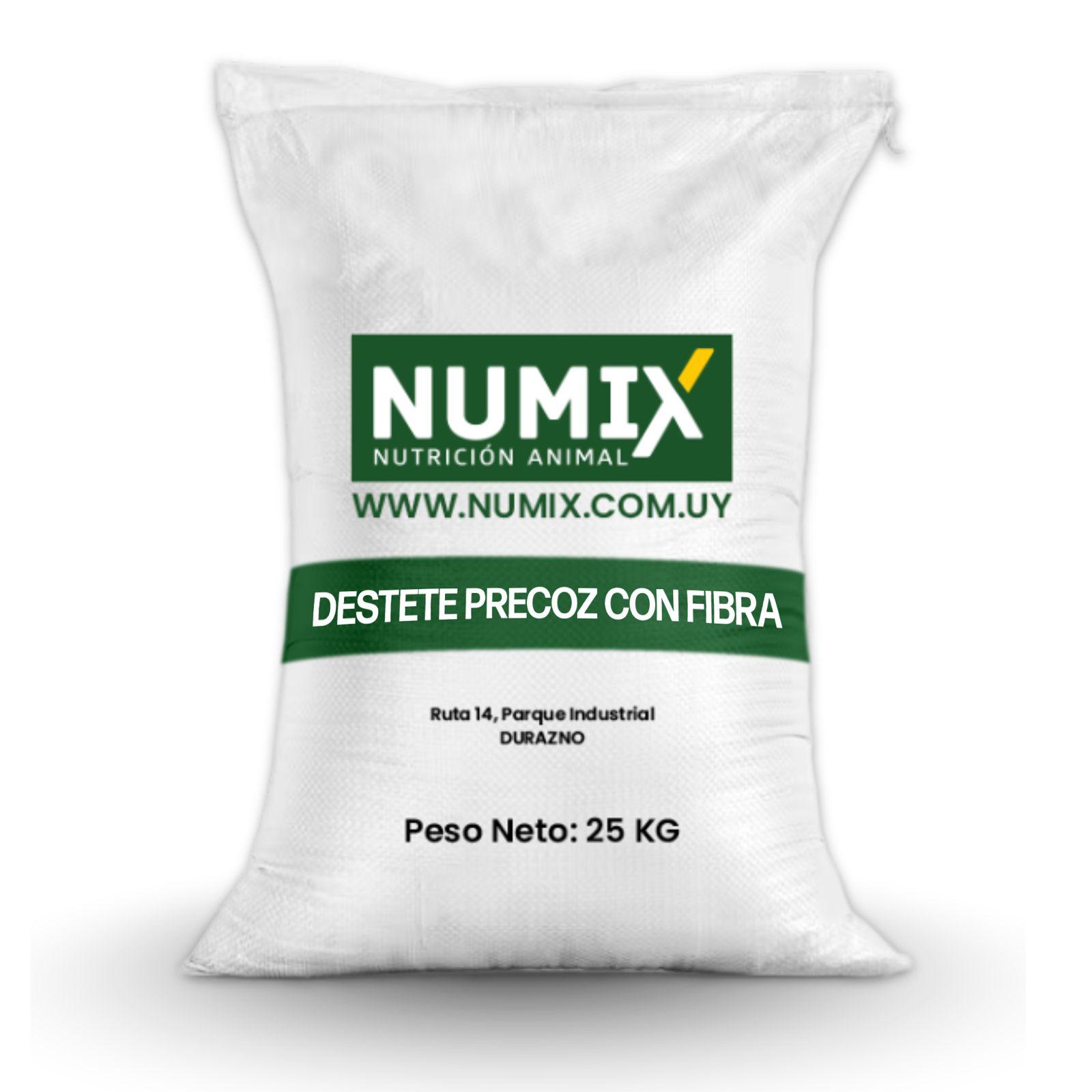 Raci�n NUMIX 18% Destete precoz con fibra 25 kilos