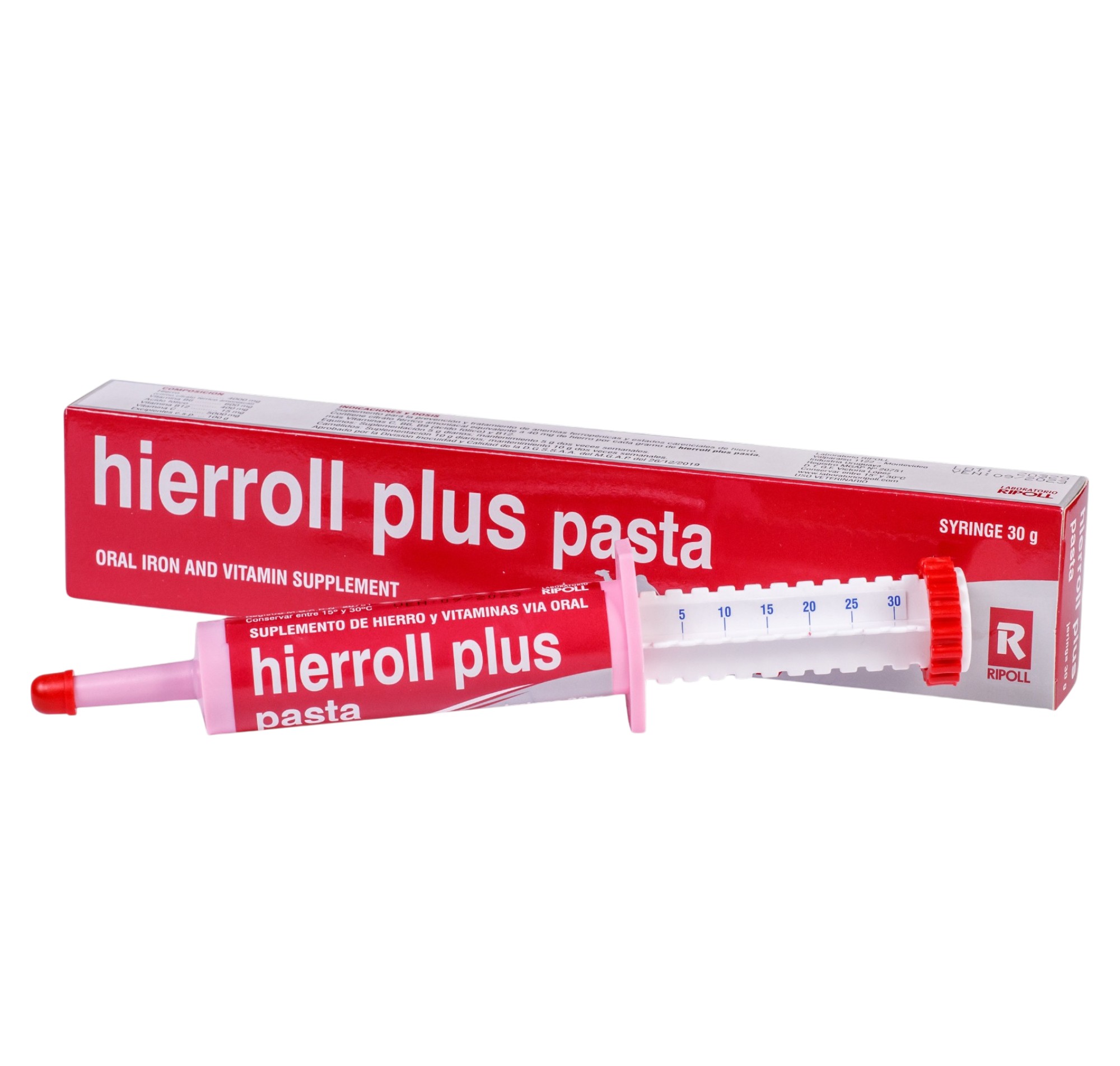 Hierroll plus en pasta jeringa RIPOLL 30 gramos