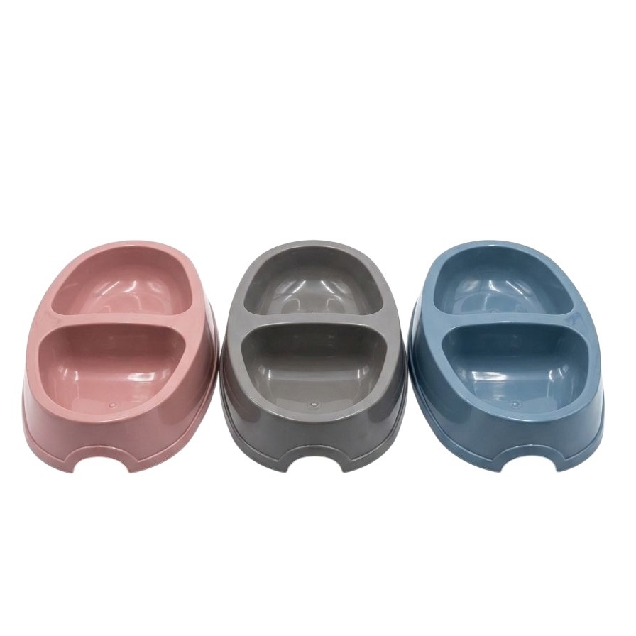 Comedero doble para gato 23.5 x 13cmts. 2x 0.15lts (2374)