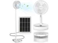 Ventilador plegable recargable 220v solar SOL-044