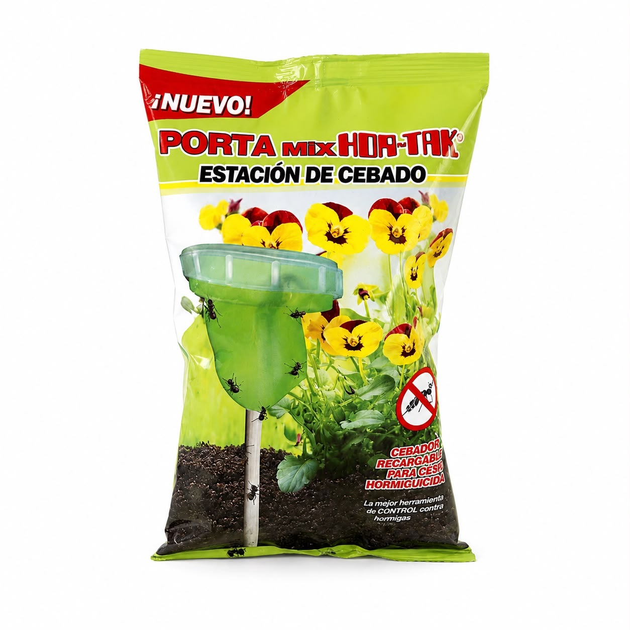 Porta cebo para hormigas (verde)