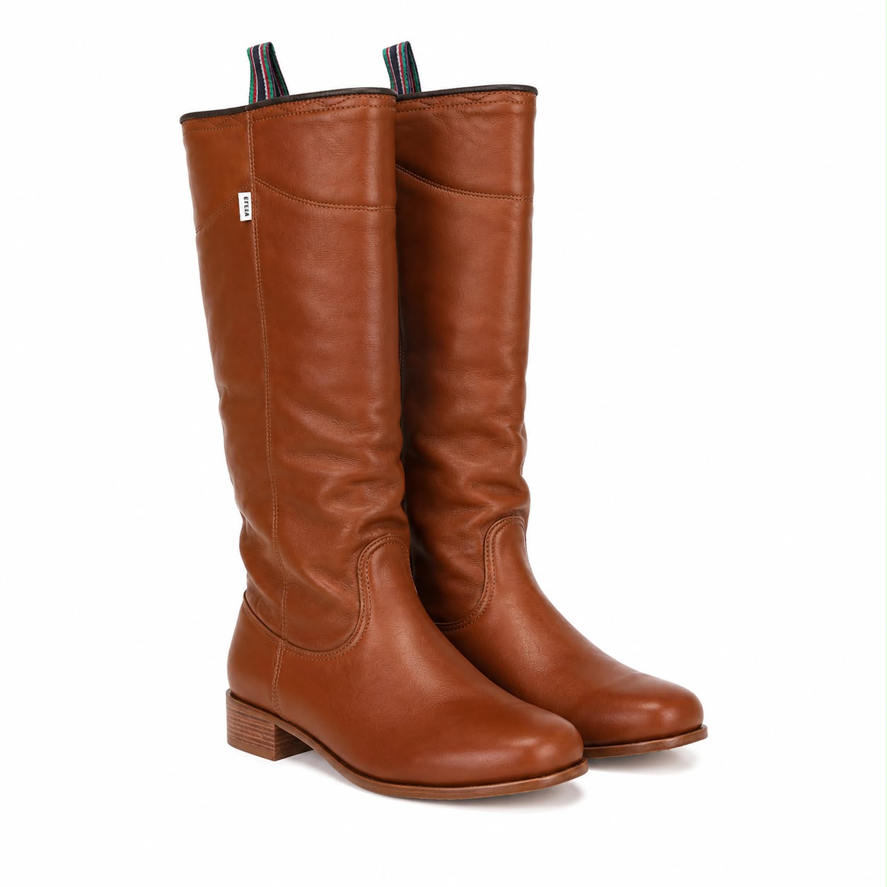 Botas largas EFEKA de cuero sin hebilla