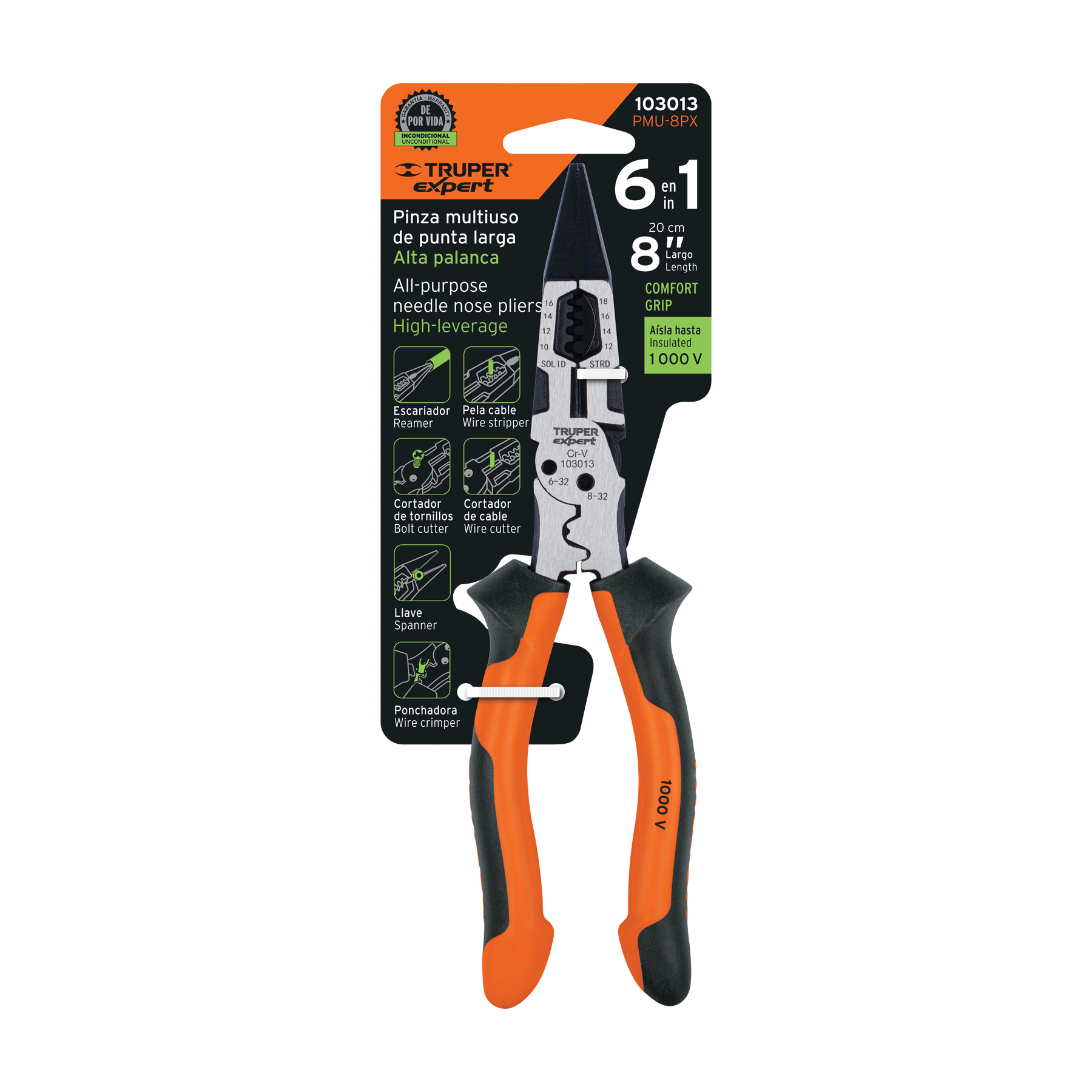 Alicate TRUPER p/fina PMU-8PX